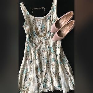 Disney Cinderella Floral Midi Dress - Cream, Blue, Pink